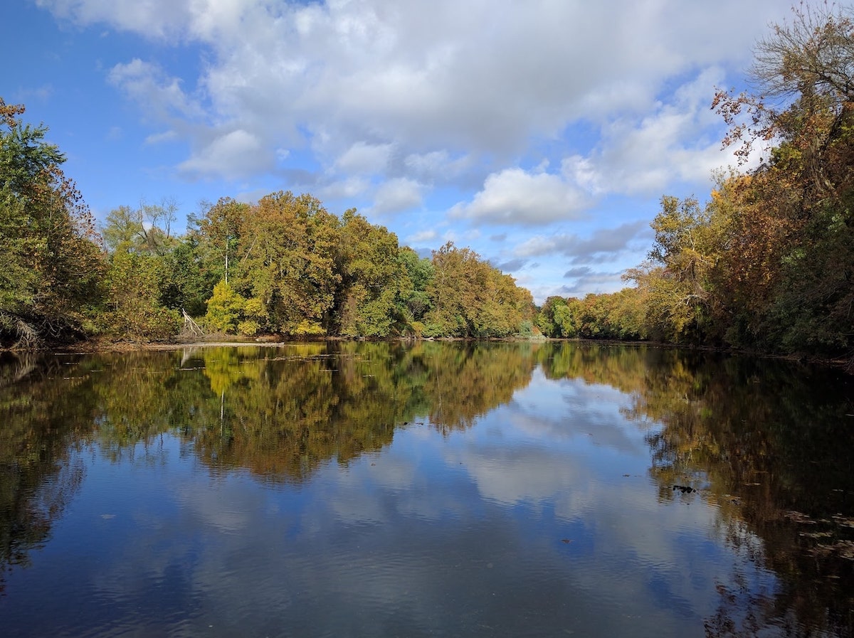 River view at Camp Douglass