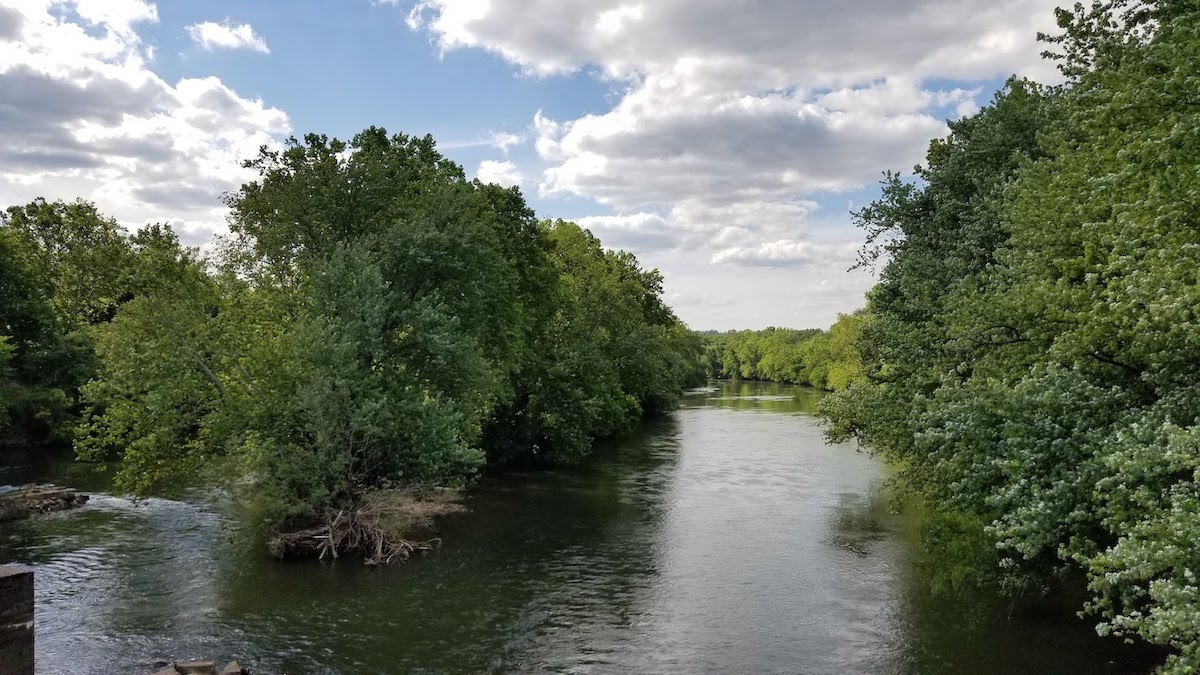 Island view at Camp Douglass